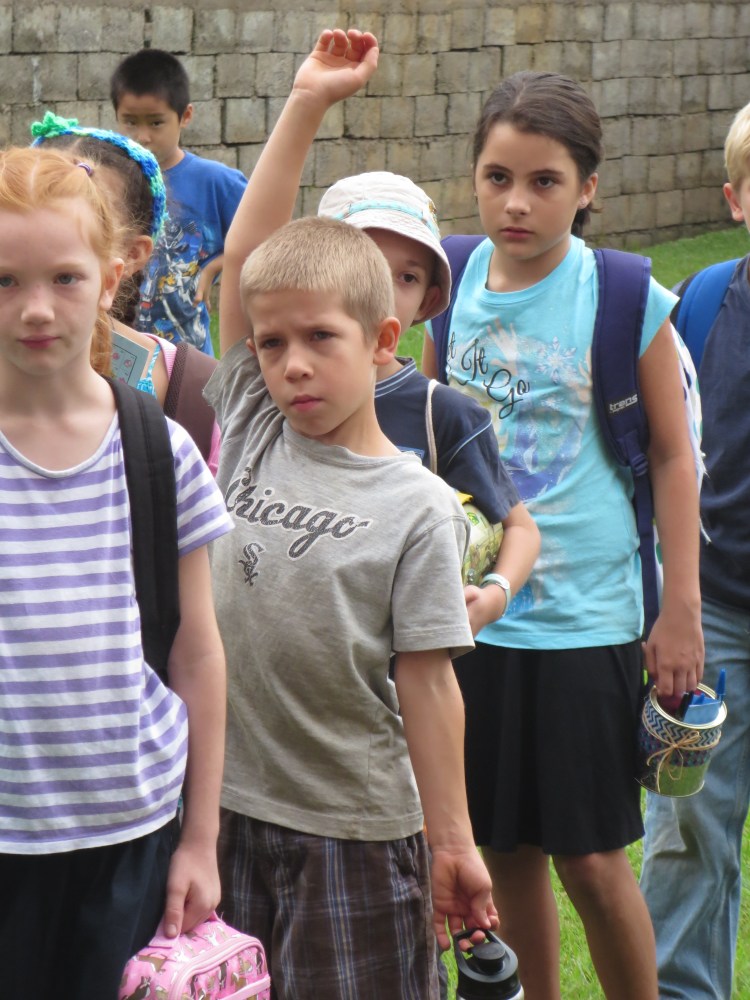 Volunteers provide answers for where students can play at recess.